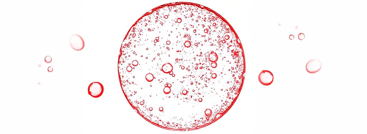 Darstellung mikroskopisch vergrößerter Glykolsäure